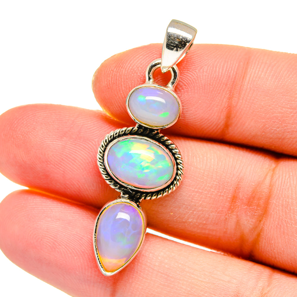 Ethiopian Opal Pendants handcrafted by Ana Silver Co - PD16445