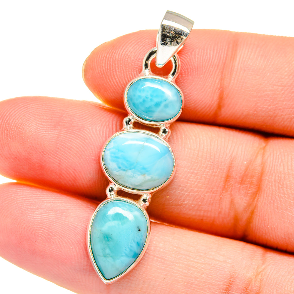 Larimar Pendants handcrafted by Ana Silver Co - PD16447