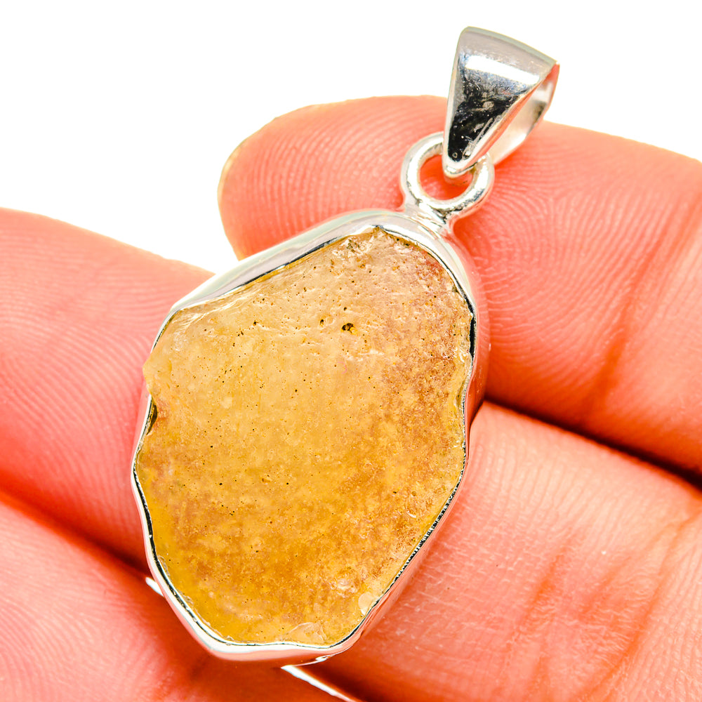 Libyan Desert Glass Pendants handcrafted by Ana Silver Co - PD16465