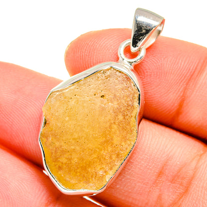 Libyan Desert Glass Pendants handcrafted by Ana Silver Co - PD16465