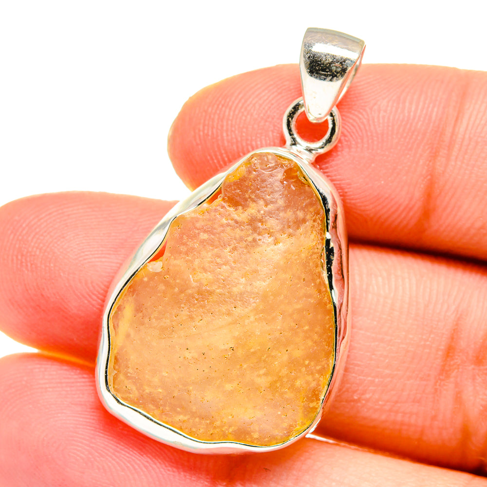 Libyan Desert Glass Pendants handcrafted by Ana Silver Co - PD16485