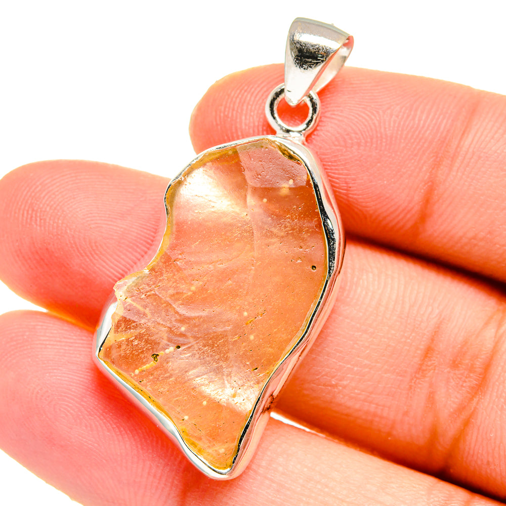Libyan Desert Glass Pendants handcrafted by Ana Silver Co - PD16487
