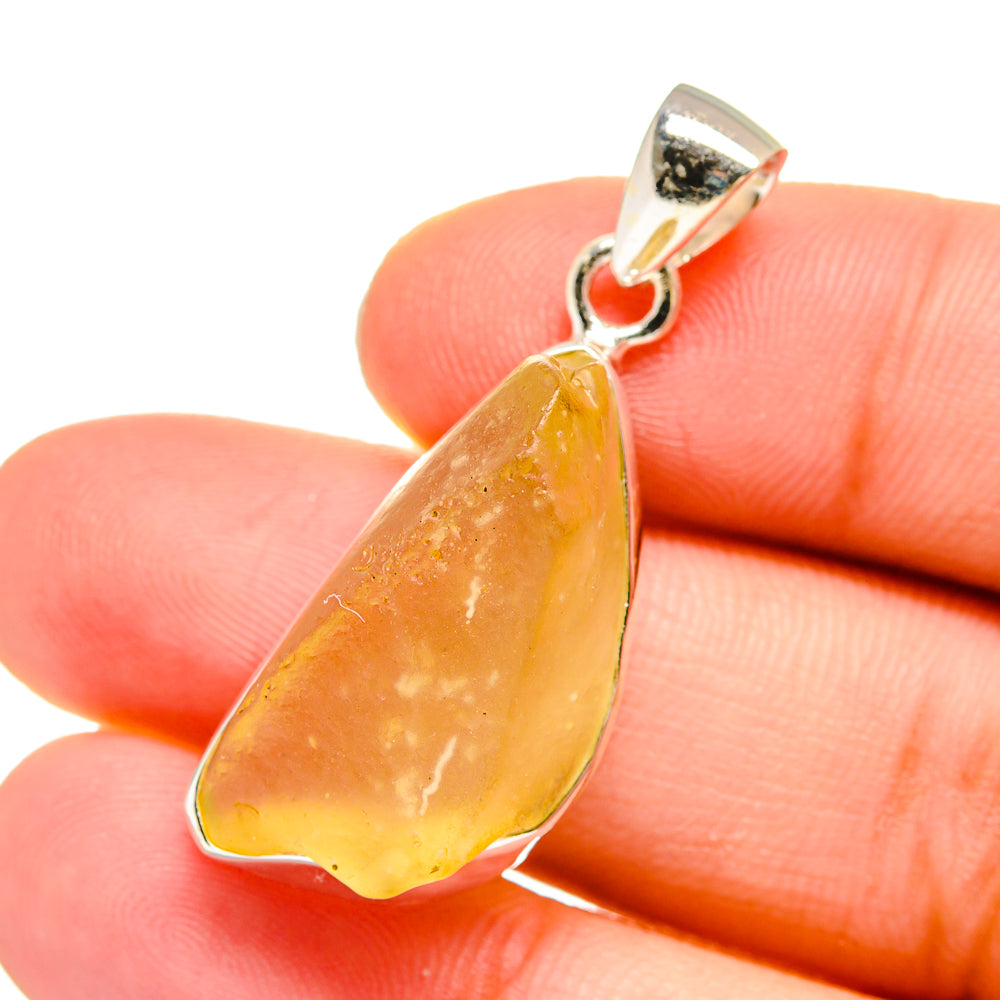 Libyan Desert Glass Pendants handcrafted by Ana Silver Co - PD16488