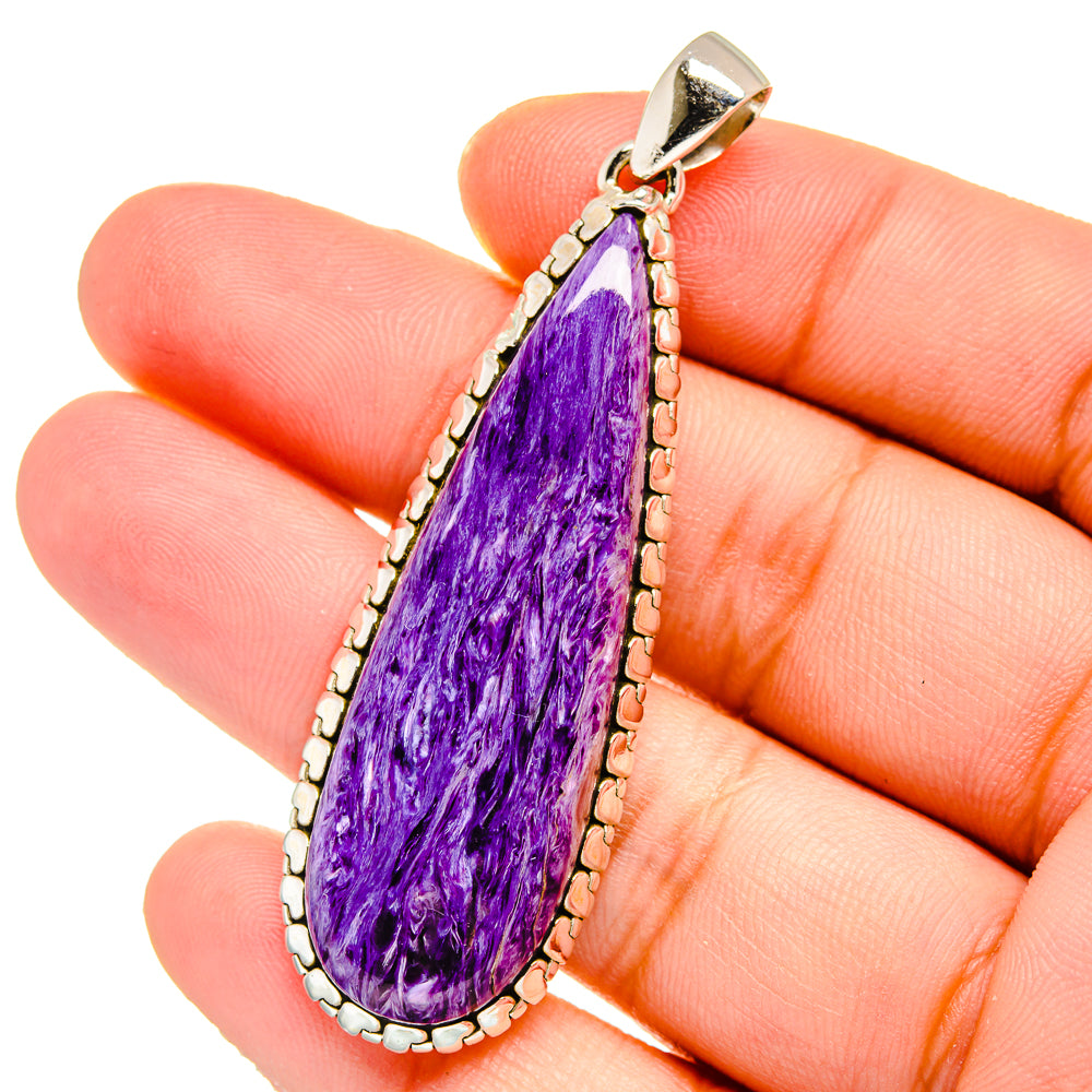 Charoite Pendants handcrafted by Ana Silver Co - PD16498