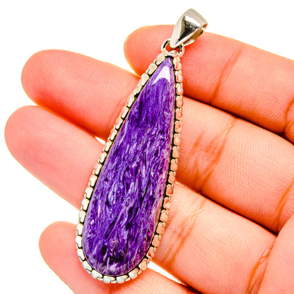 Charoite Pendants handcrafted by Ana Silver Co - PD16498