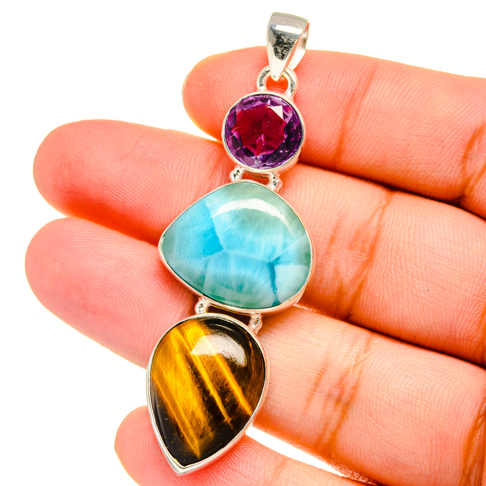 Tiger Eye Pendants handcrafted by Ana Silver Co - PD16499