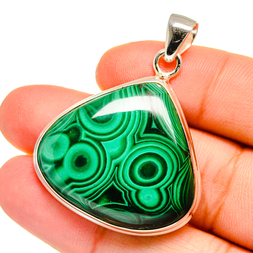 Malachite Pendants handcrafted by Ana Silver Co - PD16505