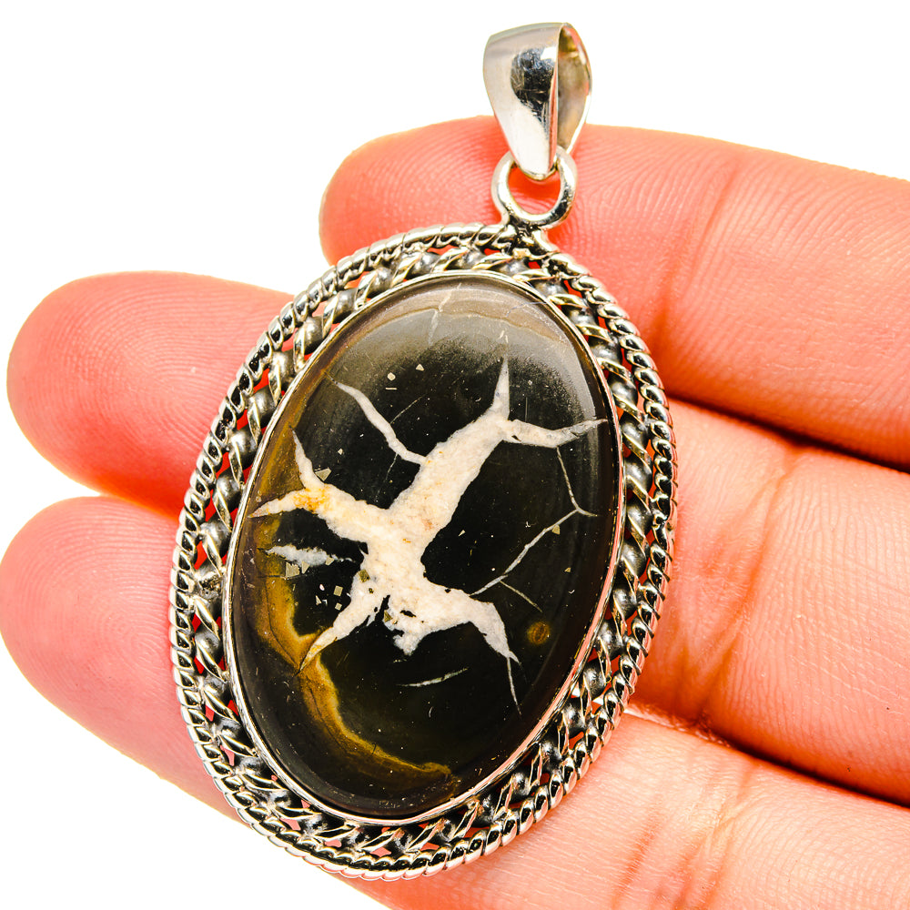 Septarian Geode Pendants handcrafted by Ana Silver Co - PD16509