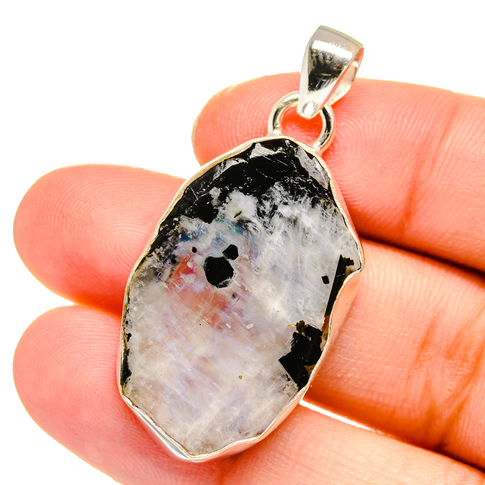 Rainbow Moonstone Pendants handcrafted by Ana Silver Co - PD16517