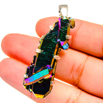 Titanium Sunshine Druzy Pendants handcrafted by Ana Silver Co - PD16518