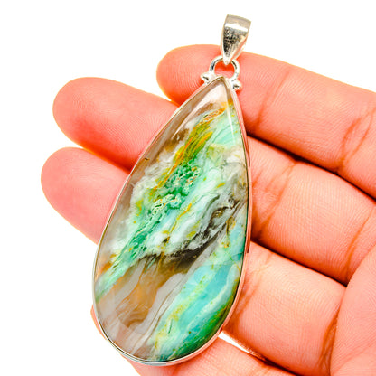 Peruvian Opal Pendants handcrafted by Ana Silver Co - PD16524