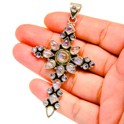 Rainbow Moonstone Pendants handcrafted by Ana Silver Co - PD16525