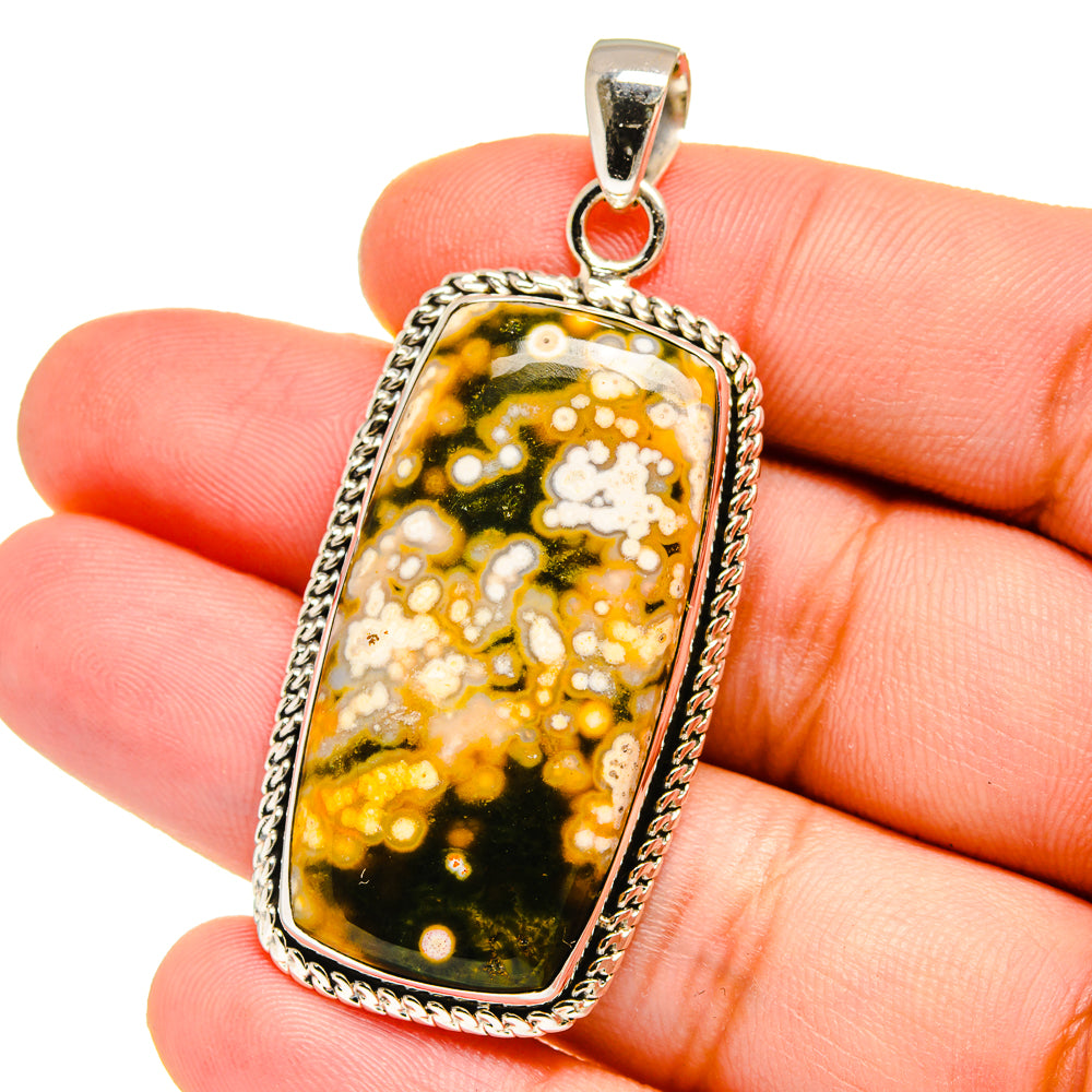 Ocean Jasper Pendants handcrafted by Ana Silver Co - PD16532