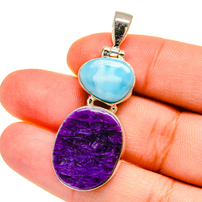 Charoite Pendants handcrafted by Ana Silver Co - PD16536