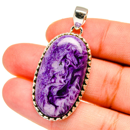 Charoite Pendants handcrafted by Ana Silver Co - PD16541