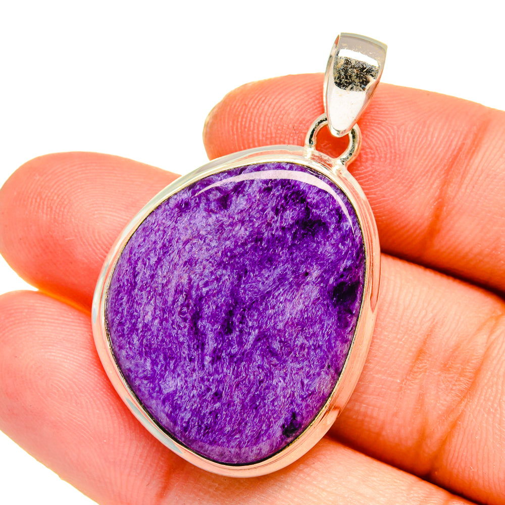 Charoite Pendants handcrafted by Ana Silver Co - PD16544