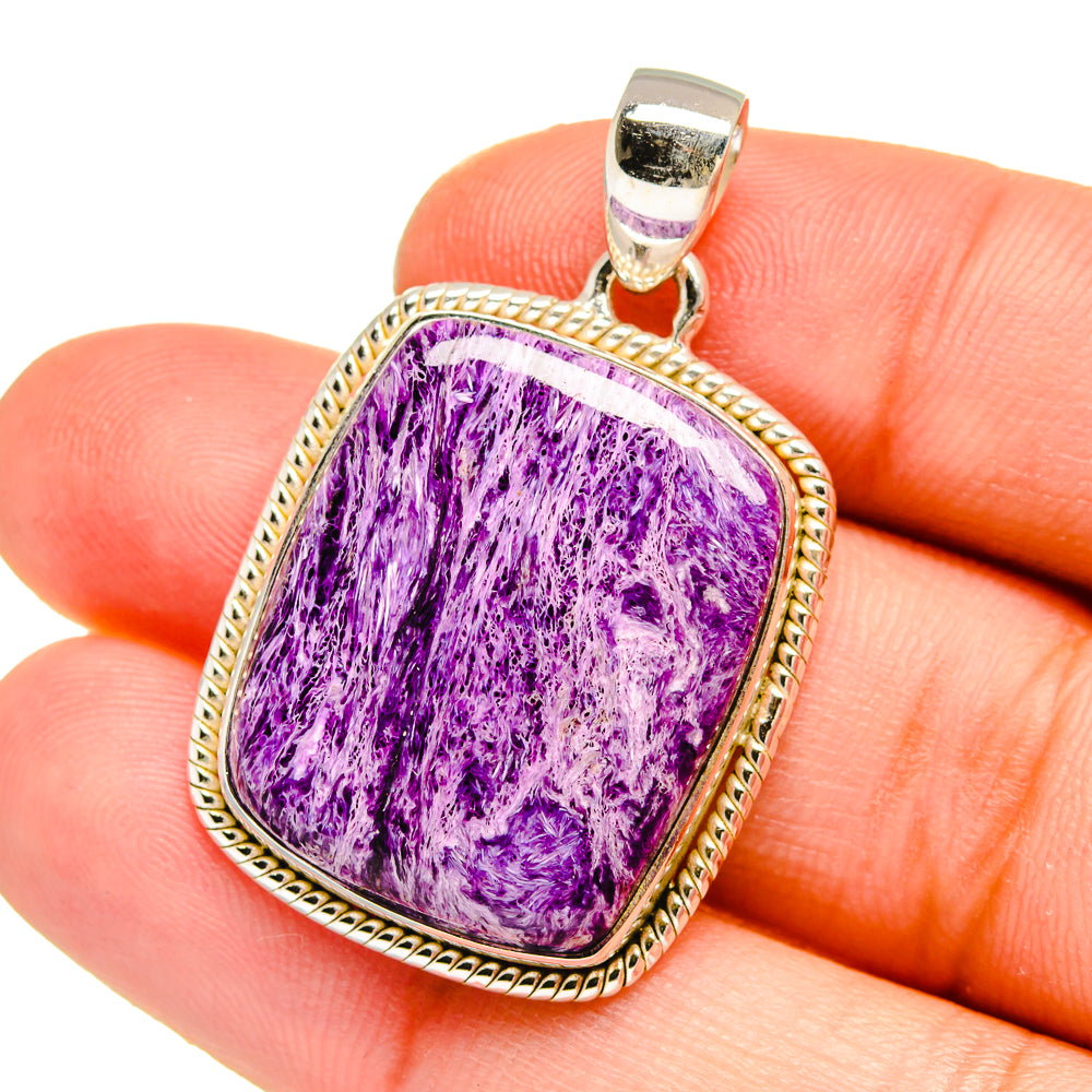 Charoite Pendants handcrafted by Ana Silver Co - PD16546