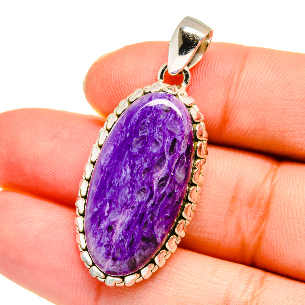 Charoite Pendants handcrafted by Ana Silver Co - PD16548