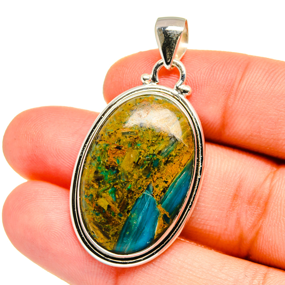 Peruvian Opal Pendants handcrafted by Ana Silver Co - PD16554