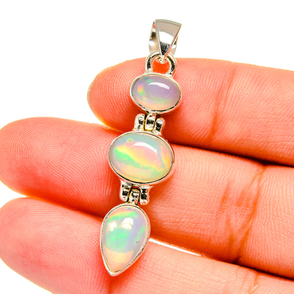 Ethiopian Opal Pendants handcrafted by Ana Silver Co - PD16558