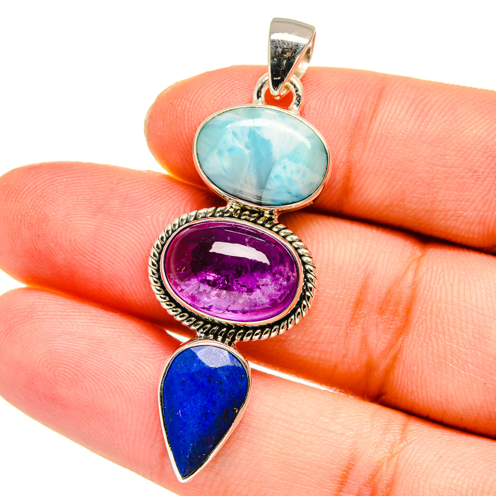 Amethyst Pendants handcrafted by Ana Silver Co - PD16559