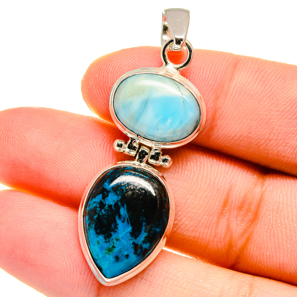 Shattuckite Pendants handcrafted by Ana Silver Co - PD16566