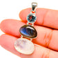 Rainbow Moonstone Pendants handcrafted by Ana Silver Co - PD16572