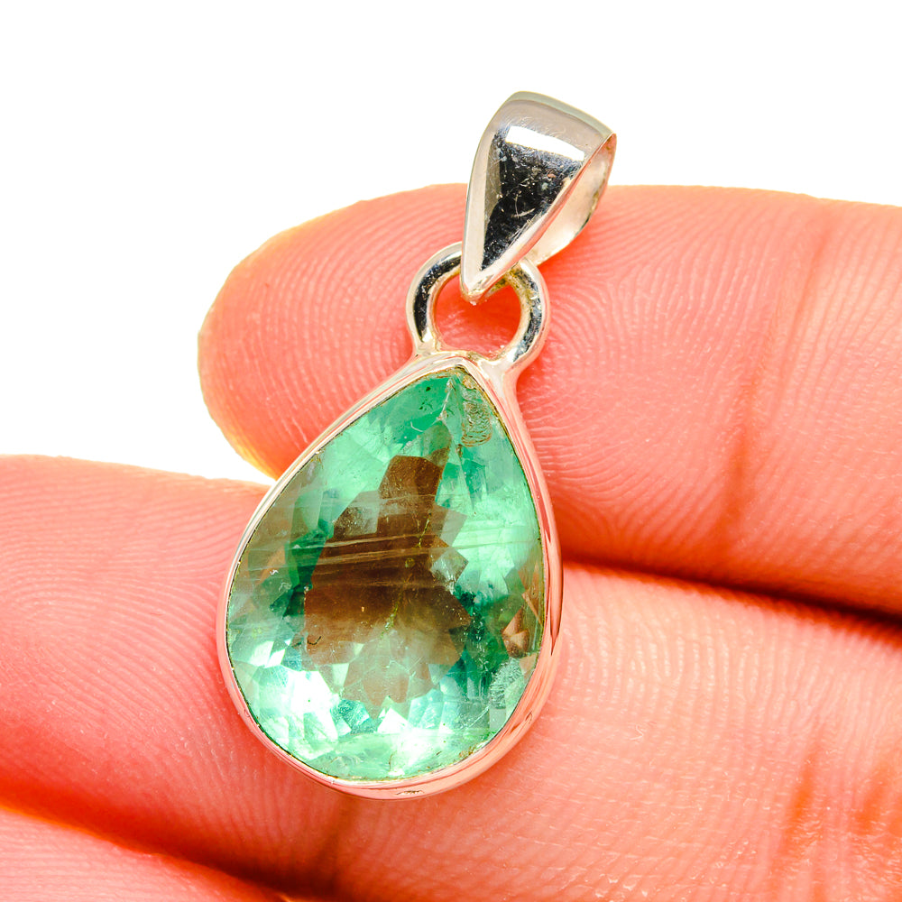 Green Fluorite Pendants handcrafted by Ana Silver Co - PD16575