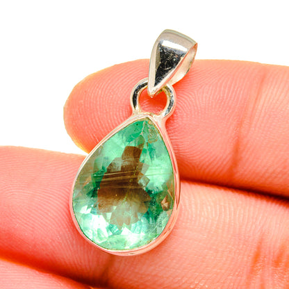Green Fluorite Pendants handcrafted by Ana Silver Co - PD16575