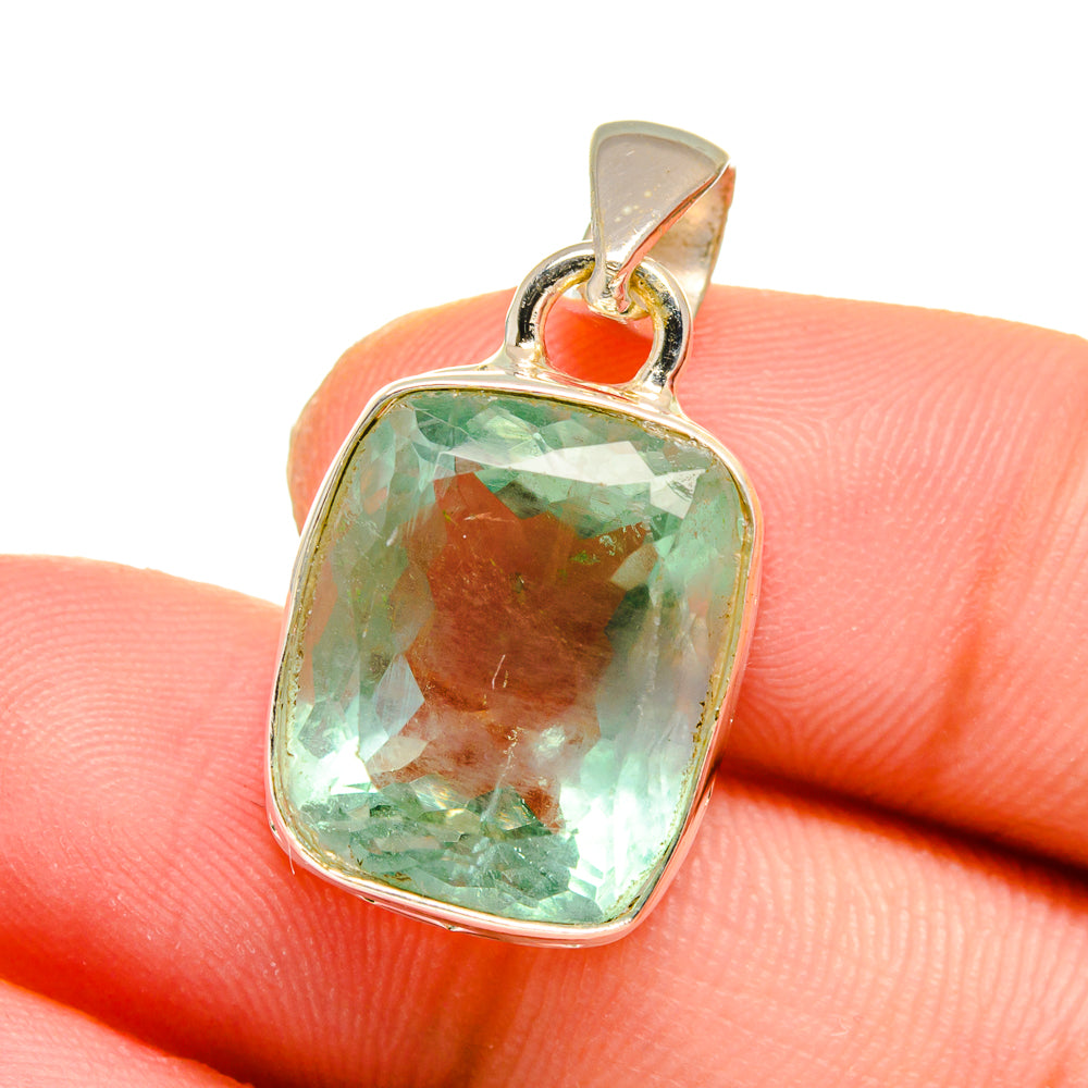 Green Fluorite Pendants handcrafted by Ana Silver Co - PD16576