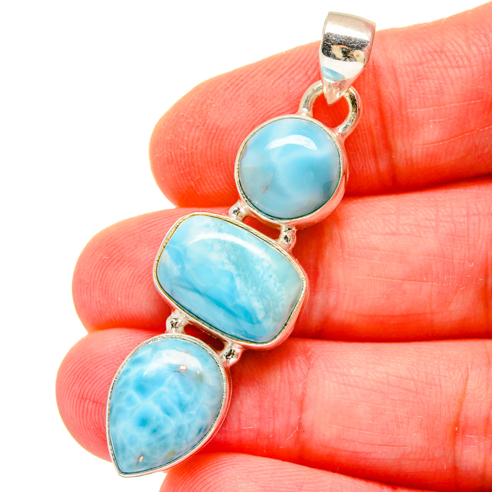 Larimar Pendants handcrafted by Ana Silver Co - PD16582
