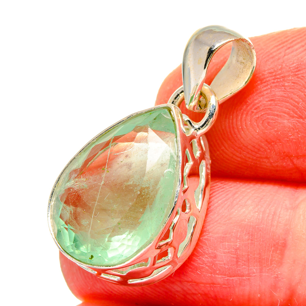 Green Fluorite Pendants handcrafted by Ana Silver Co - PD16583
