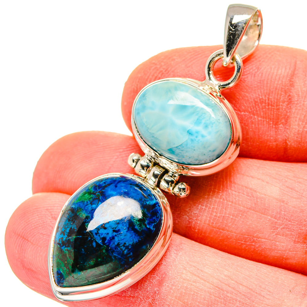 Shattuckite Pendants handcrafted by Ana Silver Co - PD16588