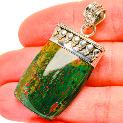 Bloodstone Pendants handcrafted by Ana Silver Co - PD16593
