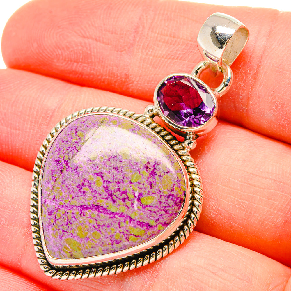 Stichtite Pendants handcrafted by Ana Silver Co - PD16618