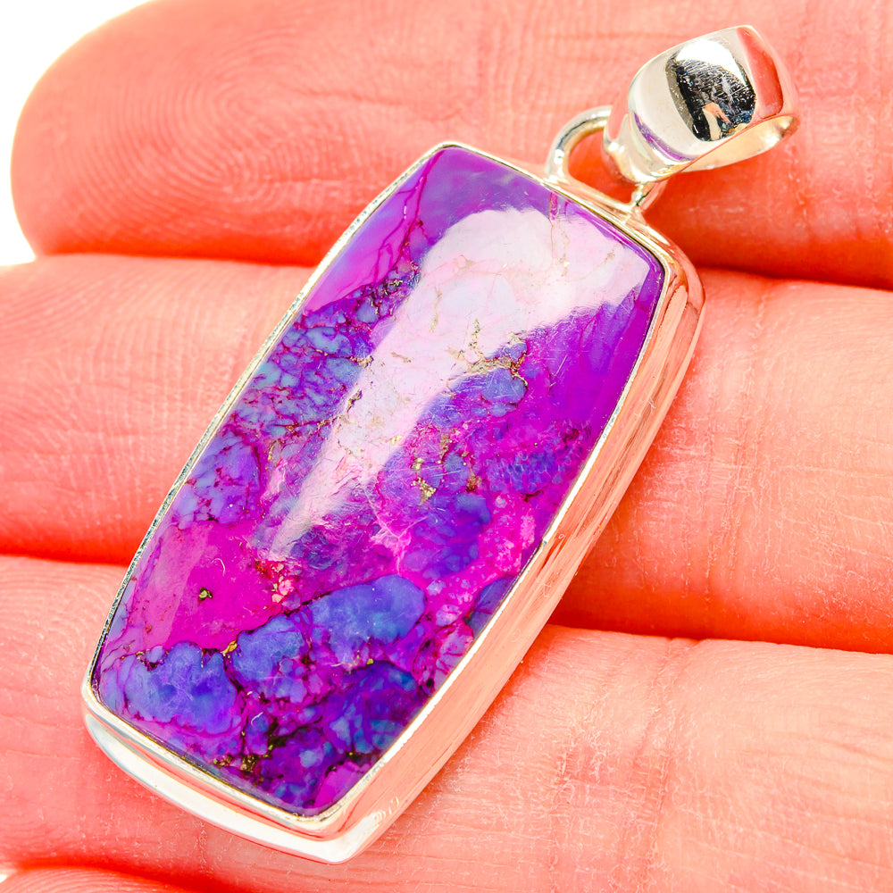 Purple Copper Composite Turquoise Pendants handcrafted by Ana Silver Co - PD16619
