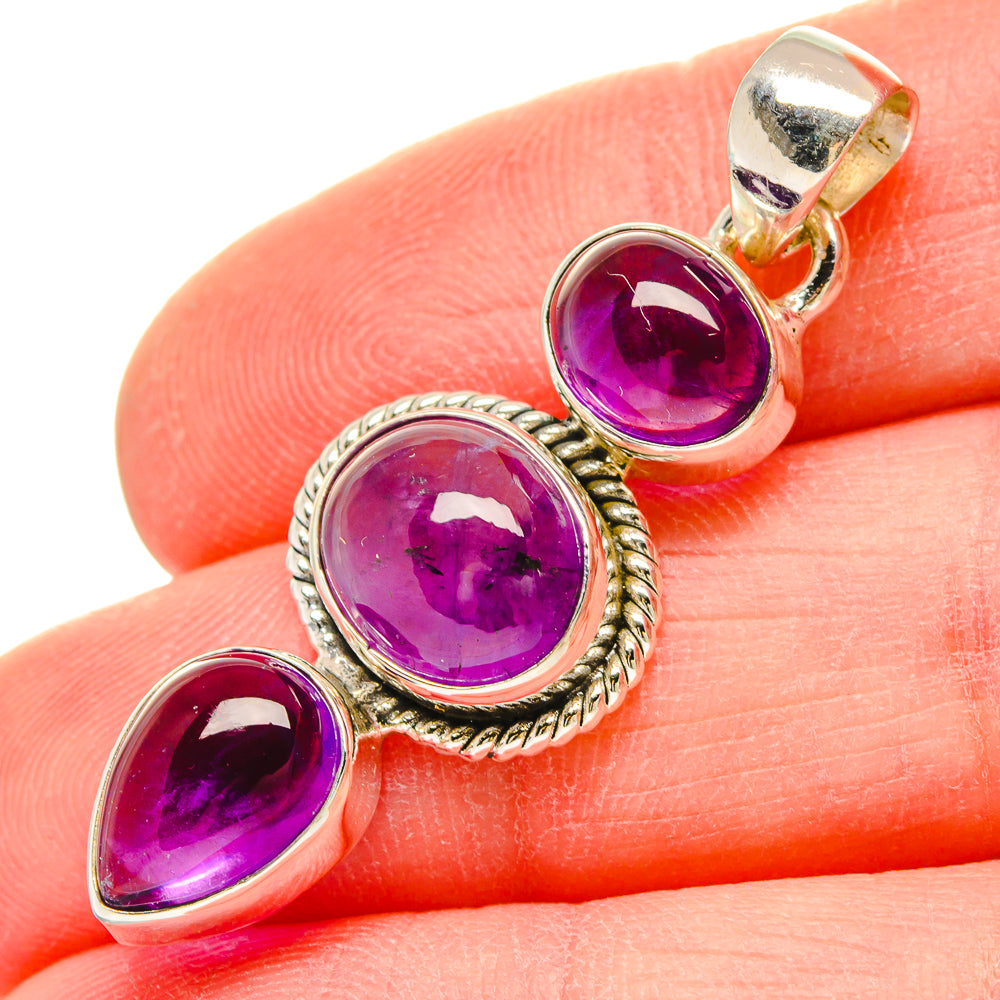 Amethyst Pendants handcrafted by Ana Silver Co - PD16623