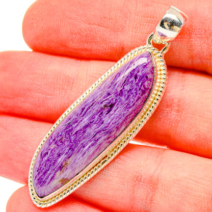 Charoite Pendants handcrafted by Ana Silver Co - PD16624