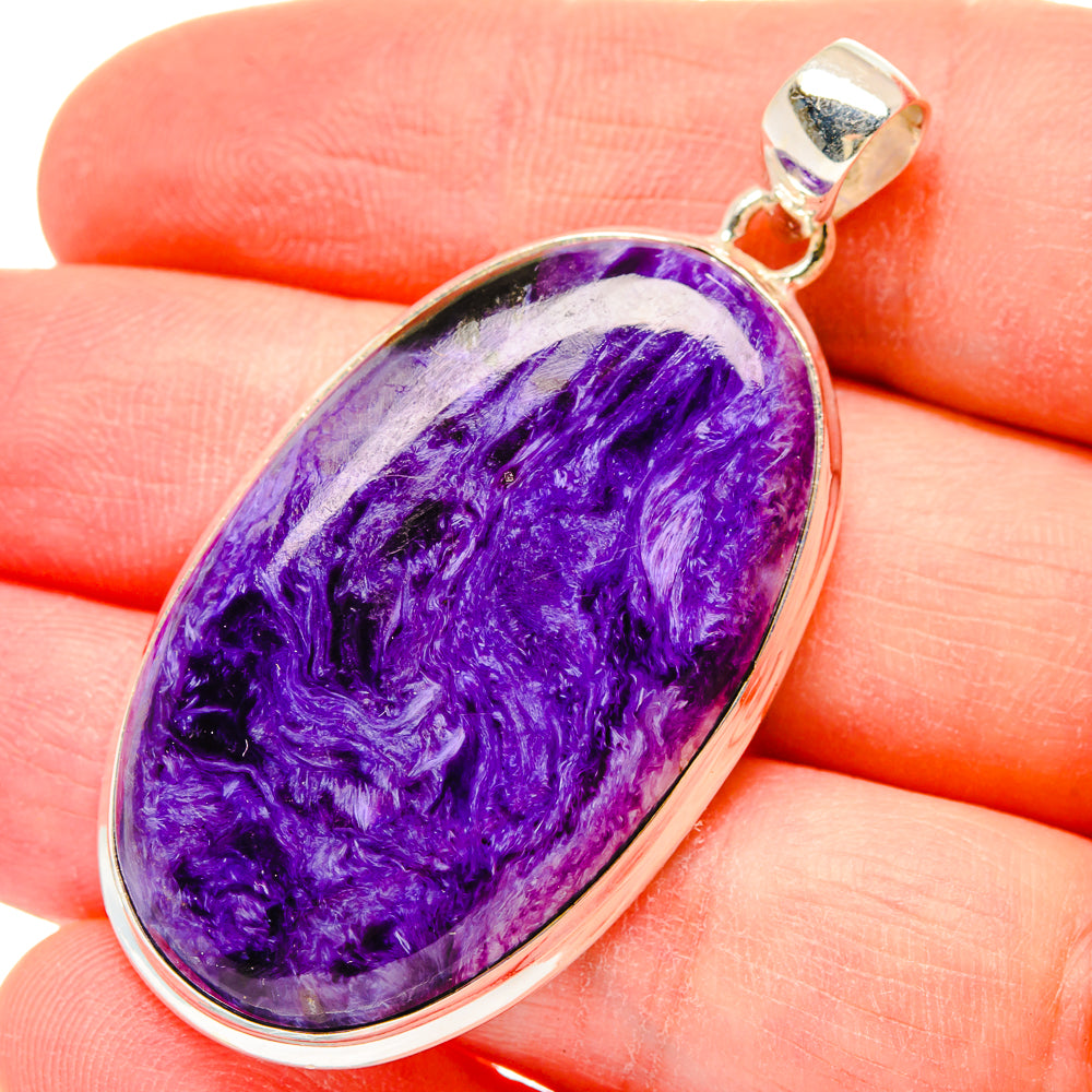 Charoite Pendants handcrafted by Ana Silver Co - PD16626