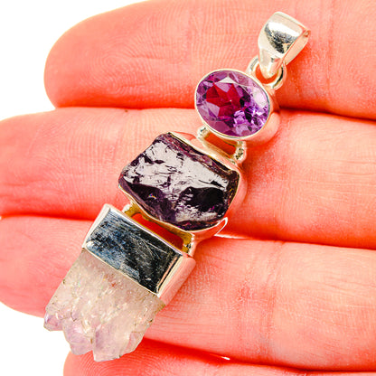 Amethyst Stalactite Pendants handcrafted by Ana Silver Co - PD16627