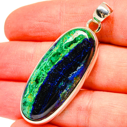 Azurite Malachite Pendants handcrafted by Ana Silver Co - PD16643