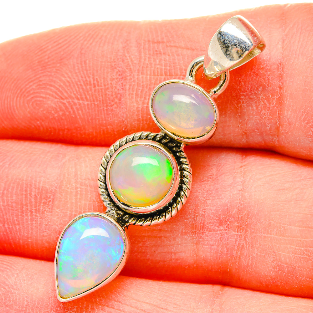 Ethiopian Opal Pendants handcrafted by Ana Silver Co - PD16646