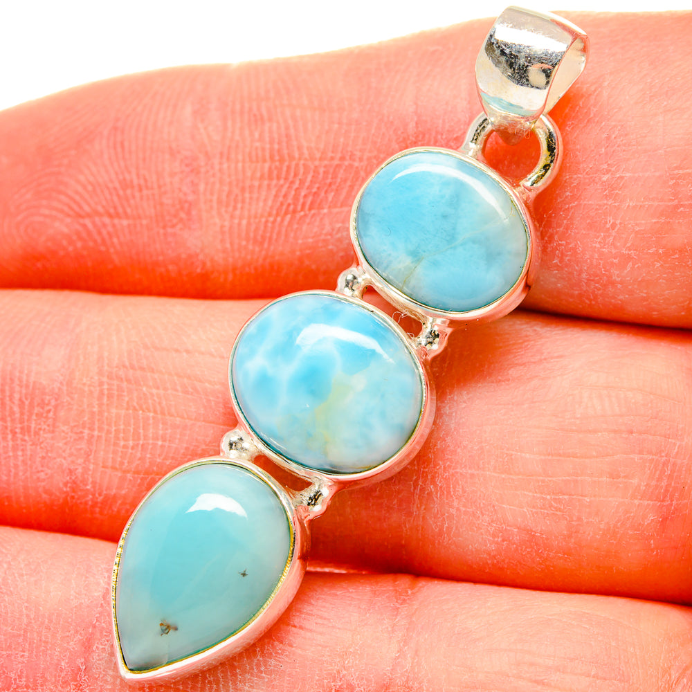 Larimar Pendants handcrafted by Ana Silver Co - PD16654