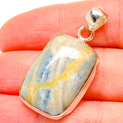 Blue Scheelite Pendants handcrafted by Ana Silver Co - PD16657