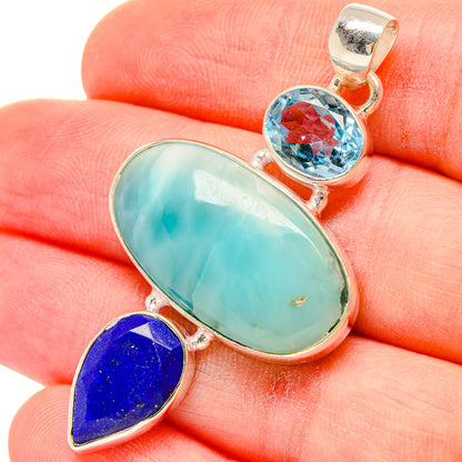 Larimar Pendants handcrafted by Ana Silver Co - PD16658