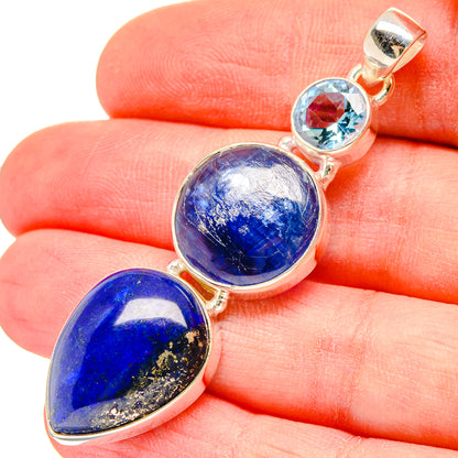 Lapis Lazuli Pendants handcrafted by Ana Silver Co - PD16662