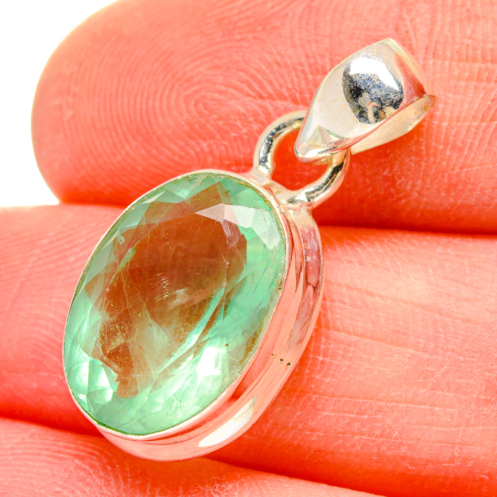 Green Fluorite Pendants handcrafted by Ana Silver Co - PD16667
