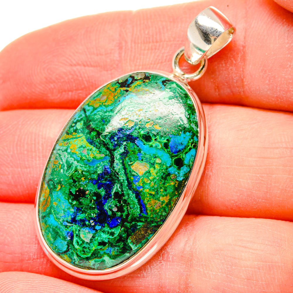 Chrysocolla Pendants handcrafted by Ana Silver Co - PD16670