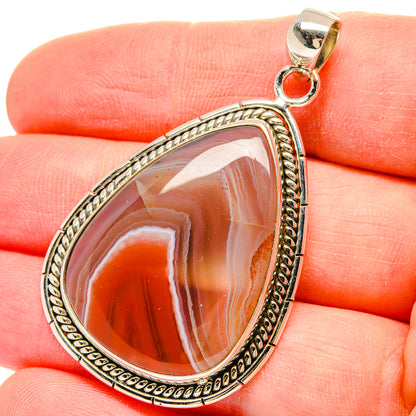 Botswana Agate Pendants handcrafted by Ana Silver Co - PD16673