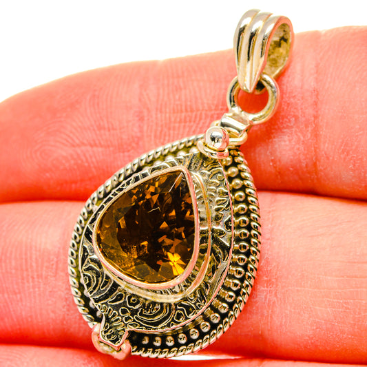 Mandarin Citrine Pendants handcrafted by Ana Silver Co - PD16675